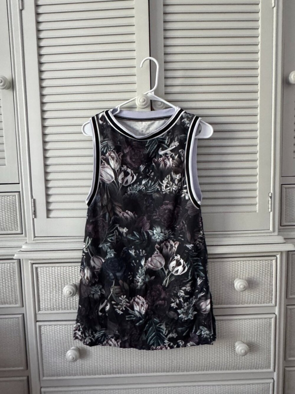 Nike Black Floral Tennis Dress